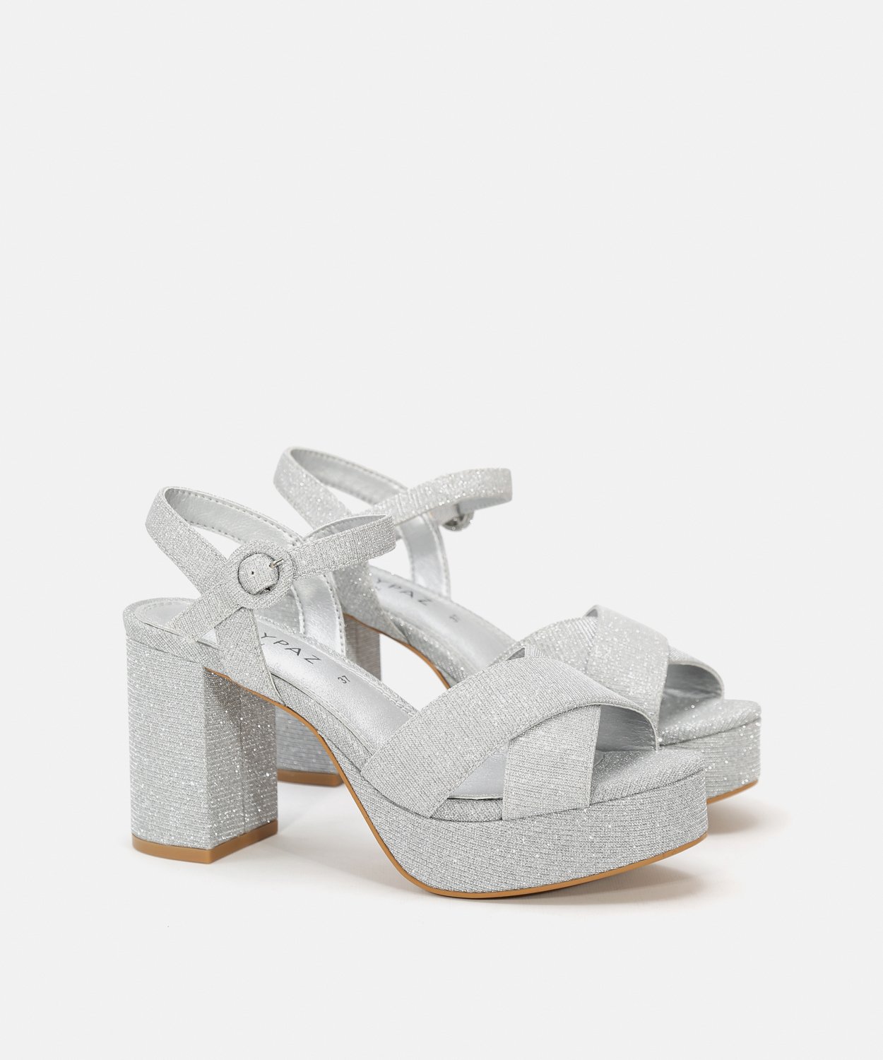 Sandálias plataforma cruzeta